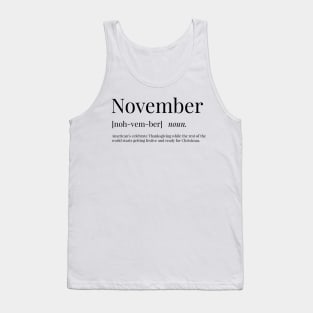 November Definition Tank Top